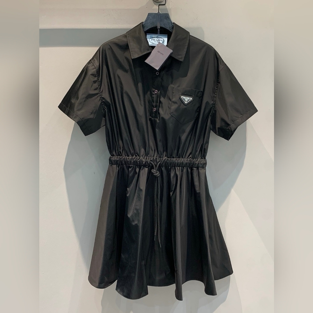 Prada Black Short Sleeve Dress